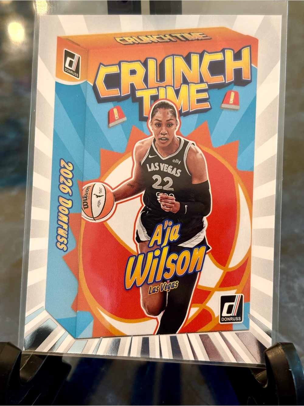 A'ja Wilson Basketball Card Crunch Time Las Vegas Aces